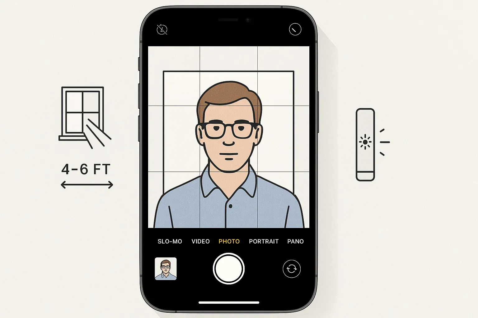Cómo bordar tu foto de pasaporte solo con tu iPhone — sin equipo sofisticado.