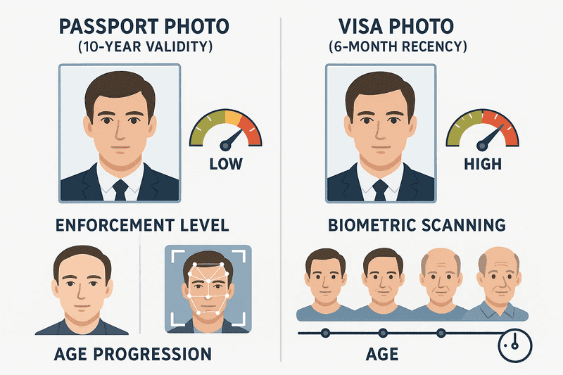 Passport vs. visa photos — they’re not the same, and here’s why it matters.